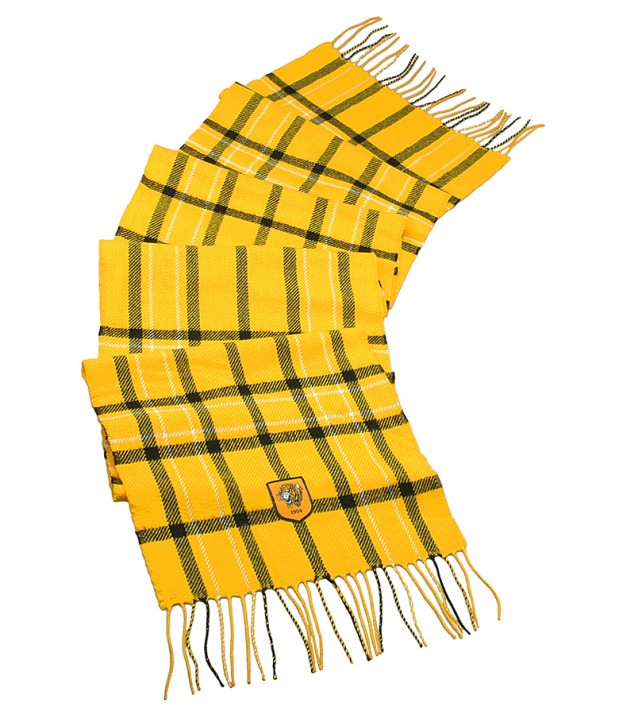 yellow black scarf