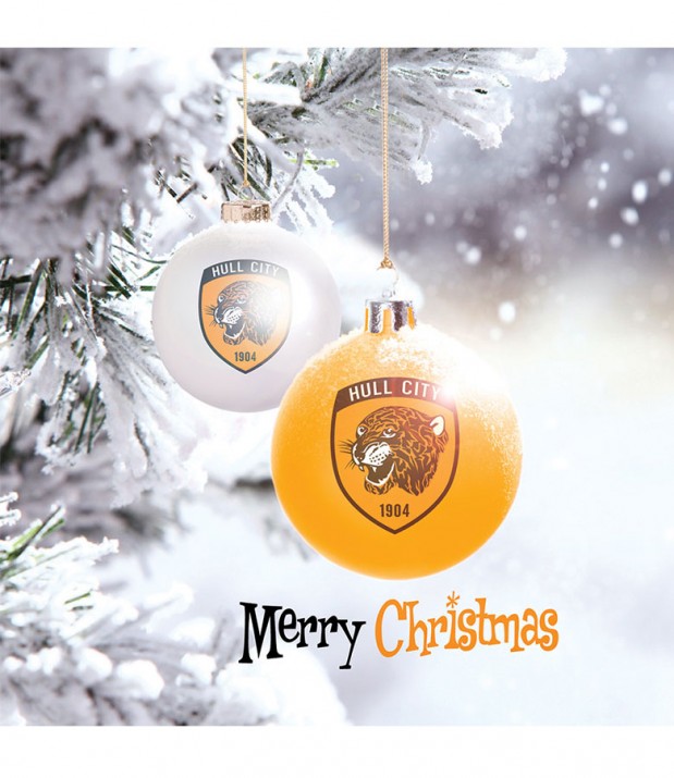 Baubles Christmas Card