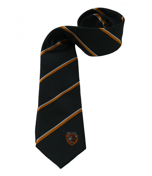 Charcoal/Blk Amber Stripe Tie 