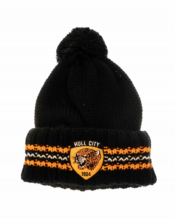 Black Supersoft Bobble Hat