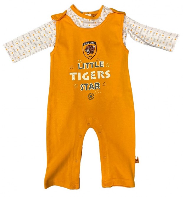 Dungaree and Tee Set Tigers Star