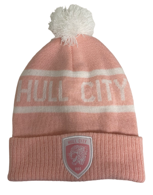 Pink Knitted Bobble Hat