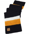 Cable Knit Striped Scarf