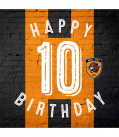 10th Birthday Stripe Card