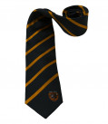 Black/Amber Stripe Silk Tie