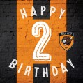 2nd Birthday Stripe Card