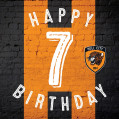 7th Birthday Stripe Card 23