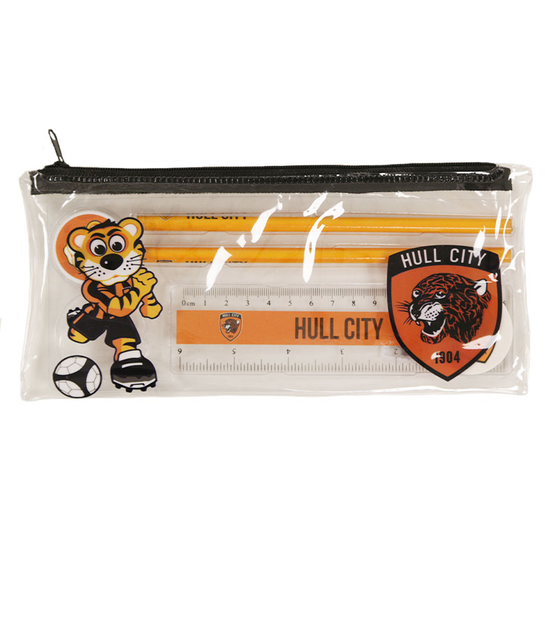 Pencil case with stationery set