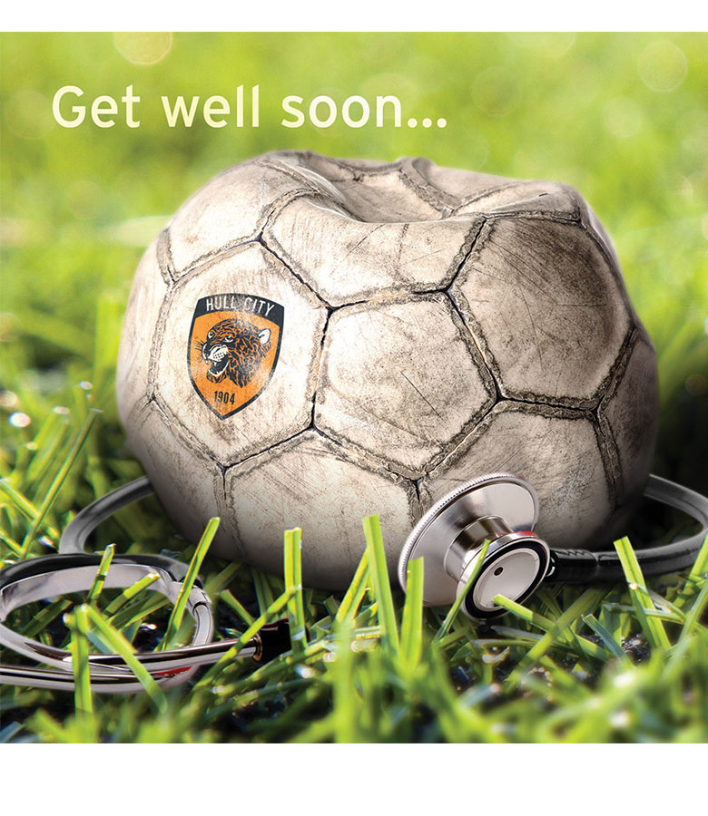 Football Get Well Soon Card 