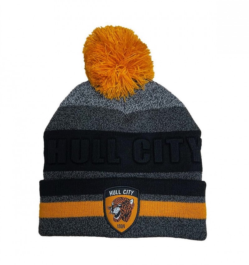 Embossed Bobble Hat 