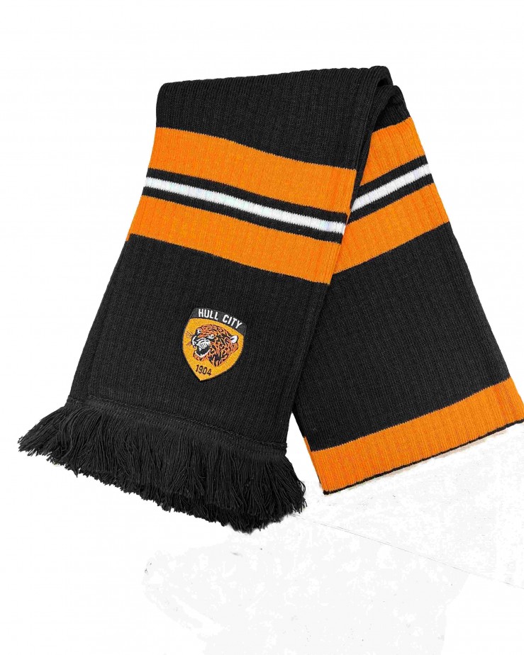 Ribbed Striped Scarf
