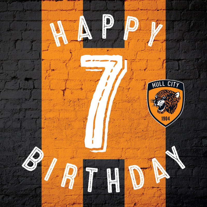 7th Birthday Stripe Card 23