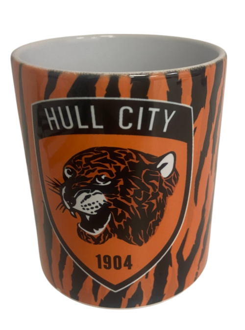 Tiger Print Crest Mug