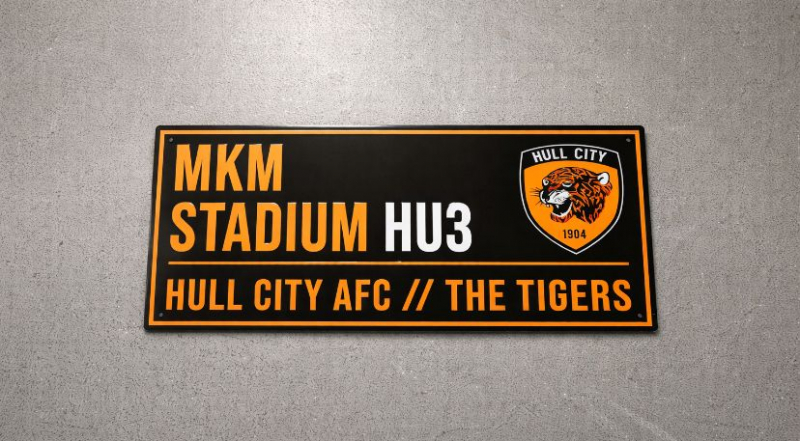 Black Metal Street Sign