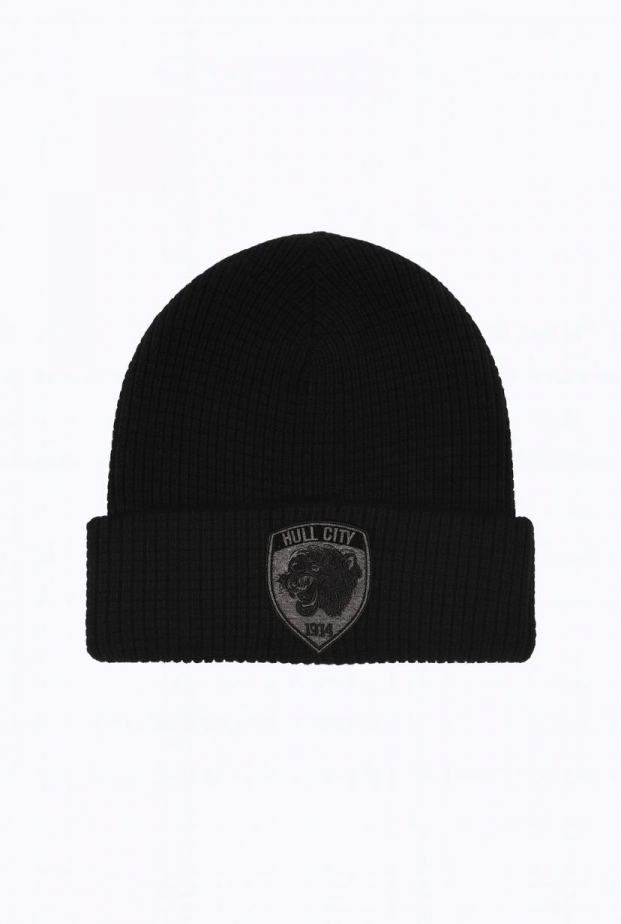 Black Waffle Beanie
