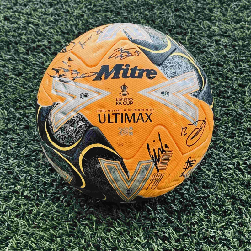FA Cup Match Used Signed Ball